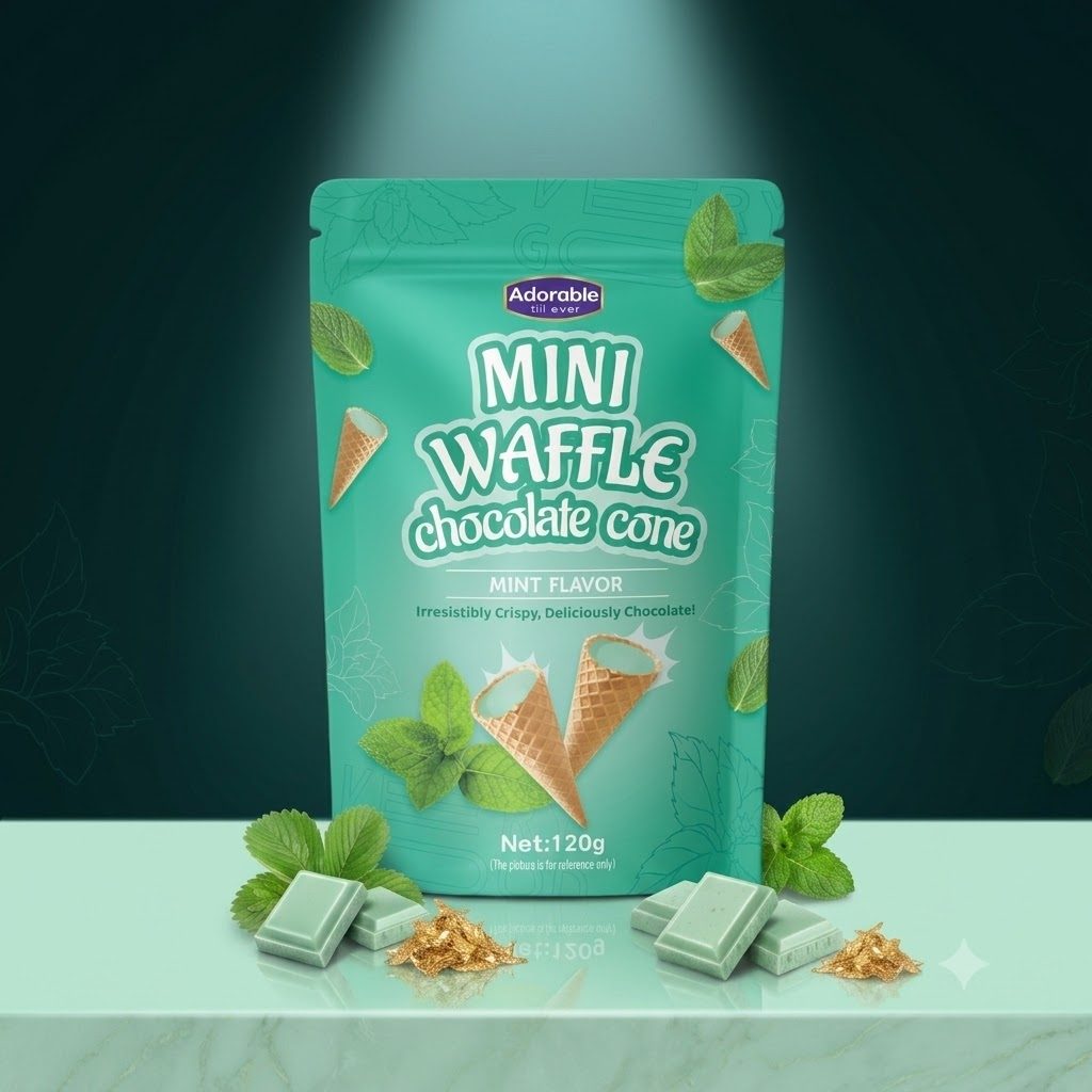 Mini Waffle 125g(White Cone)