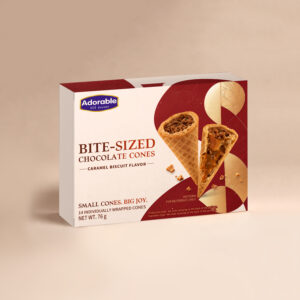 Adorable Bite-Sized Chocolate Cones 76g